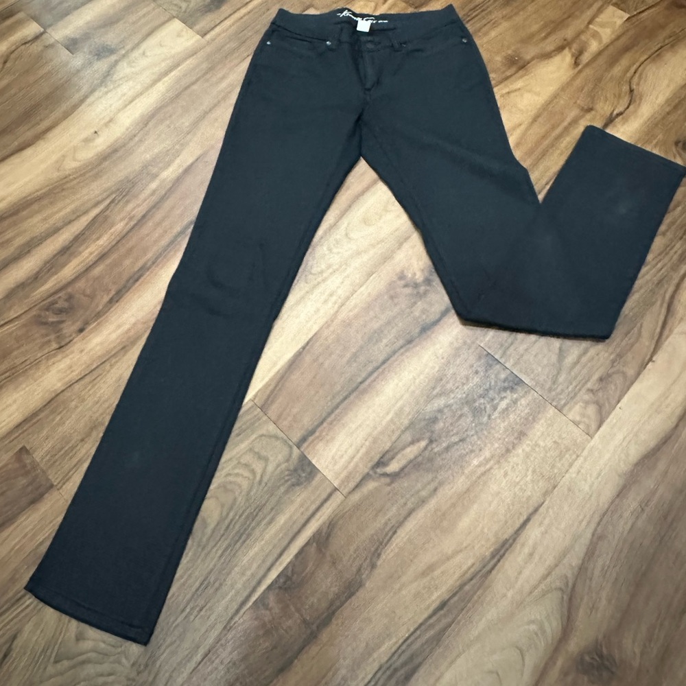 Kenneth Cole New York Black Houndstooth Slim Pants Size 26